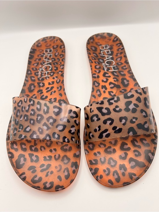 Beach By Matisse Shoes - Beach by Matisse Sol Leopard Print Jelly Slide Sandals Size 9